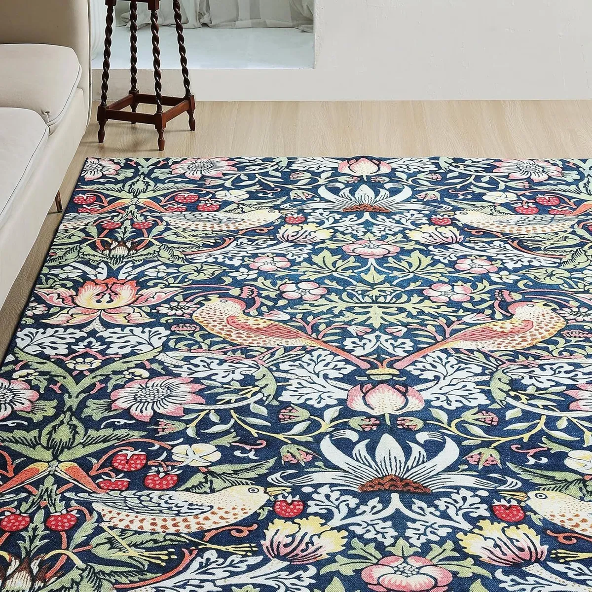 Washable Rugs Living Room William Morris - Image 3
