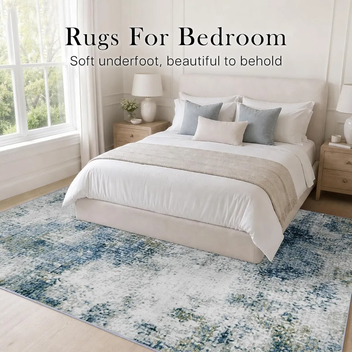 Washable Living Room Rug Large Carpet Non Slip - Image 2