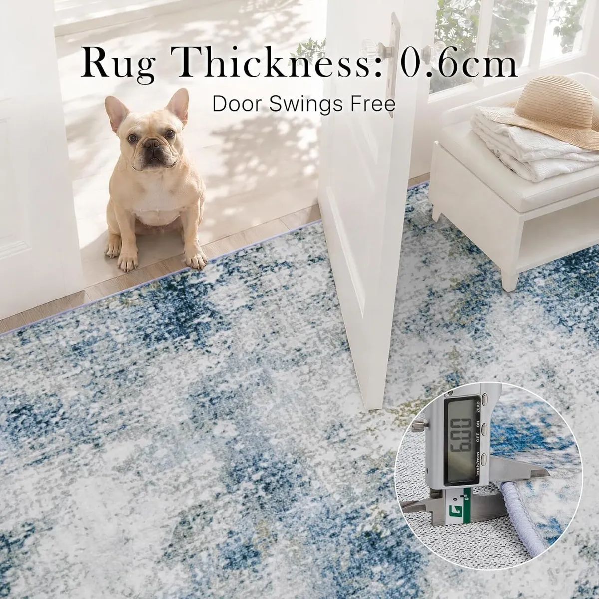 Washable Living Room Rug Large Carpet Non Slip - Image 3