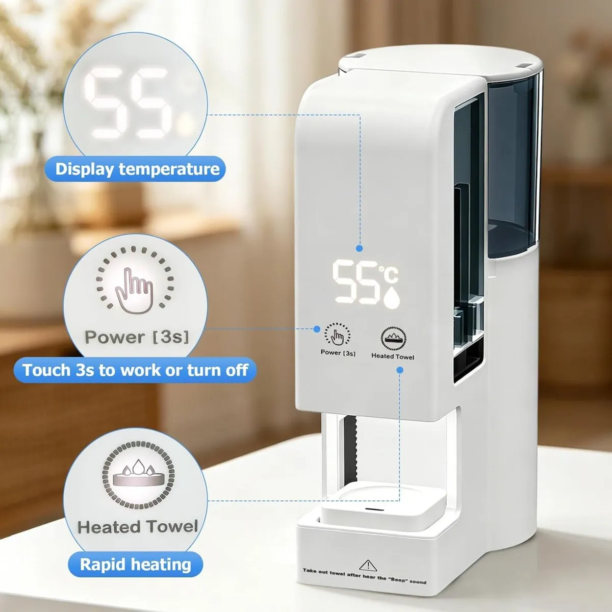 Hot Face Towel Warmer Dispenser Machine Automatic - Image 2
