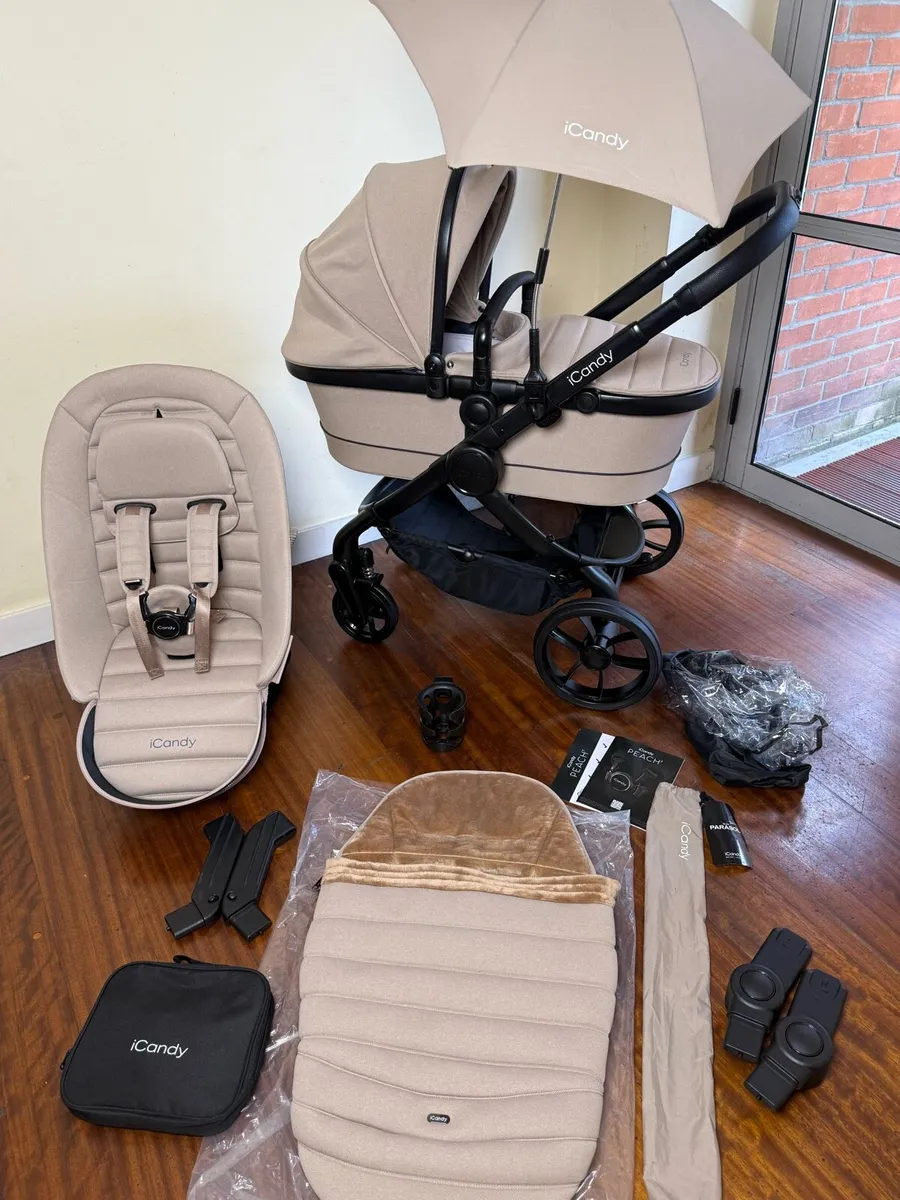 New ICandy peach 7 pram buggy travel system - Image 1