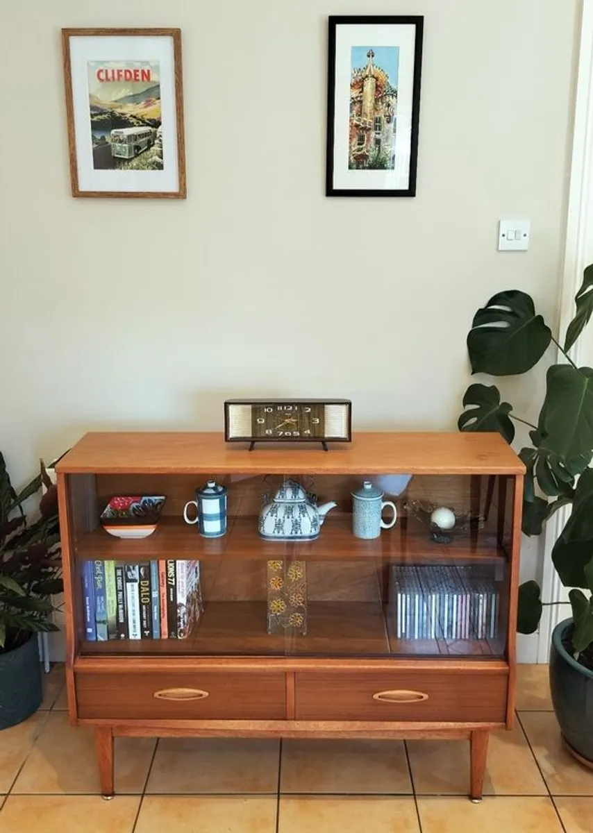Mid Century Vintage Jentique Bookcase Display Cabinet - Image 1