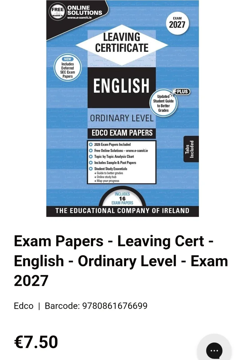 Leaving Cert English Ordinary