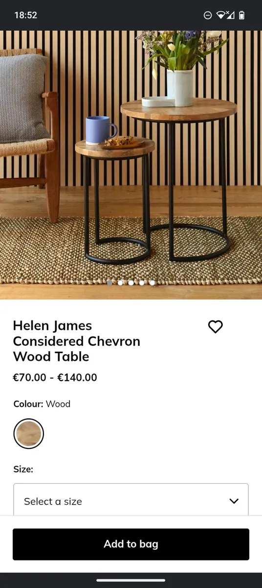 Nest of tables oak - Image 3