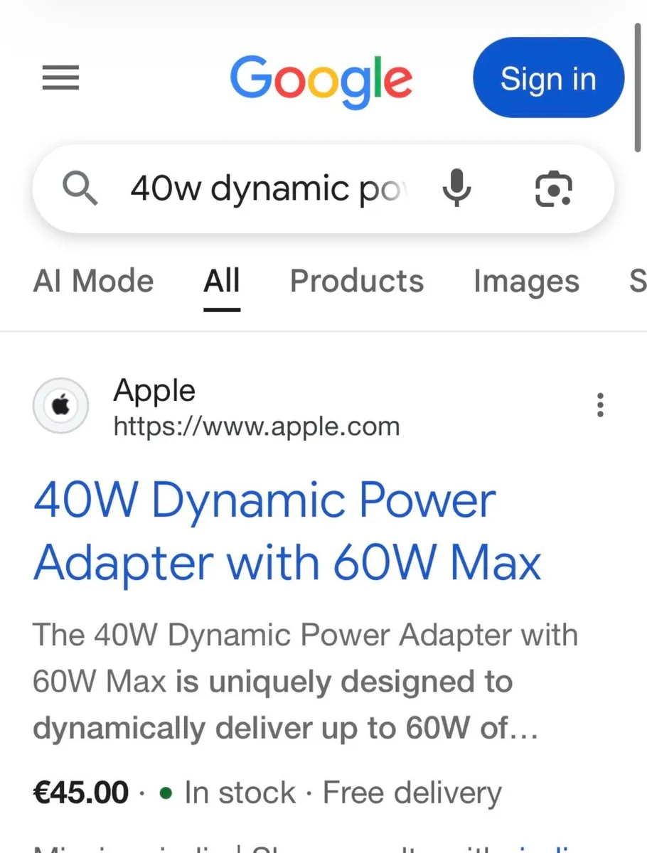 Apple 40W Dynamic Power Adapter - Image 2
