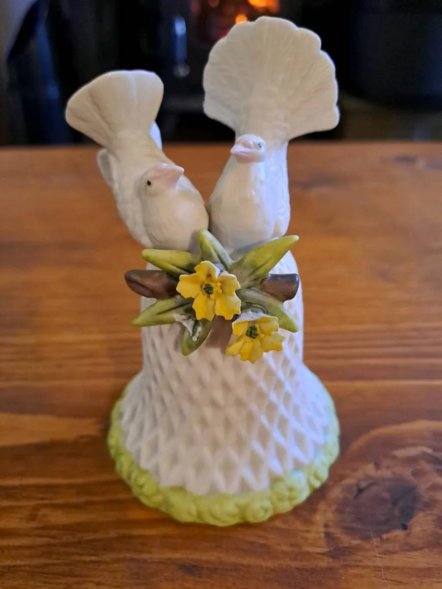 Vintage Saxony Porcelain Bell - Image 1
