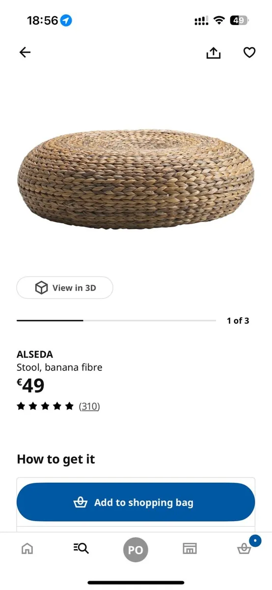 Alseda Footstool Ikea - Image 4