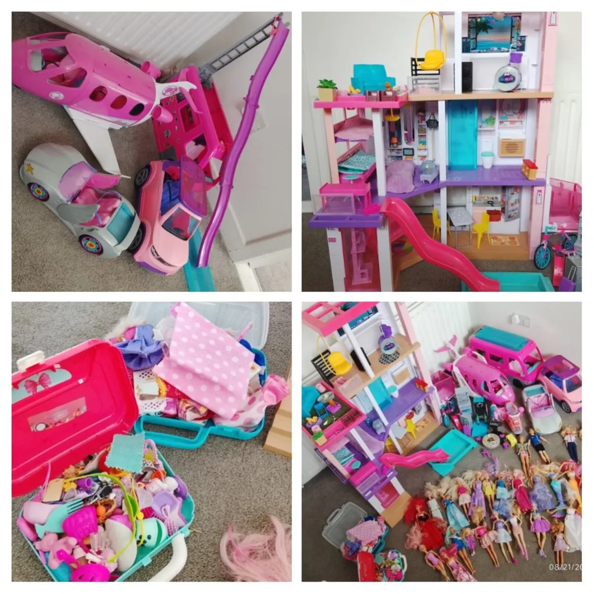Barbie Bundle House 4x4 Convertible Plane Camper - Image 1