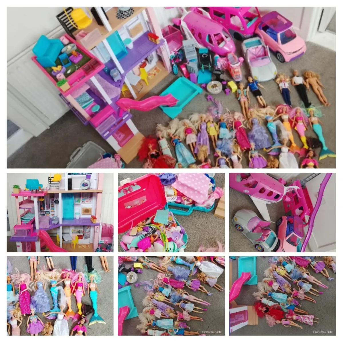 Barbie Bundle House 4x4 Convertible Plane Camper - Image 2