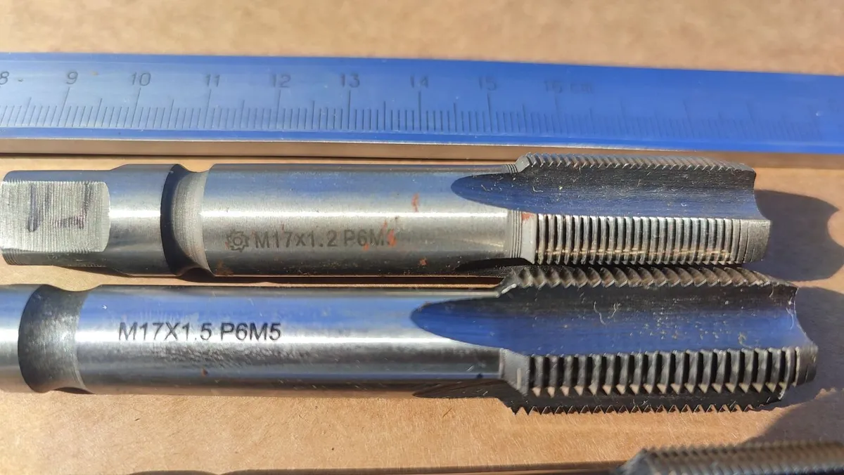 Lot of 5 Heavy Duty Metric Fine Taps Set HSS - Image 1