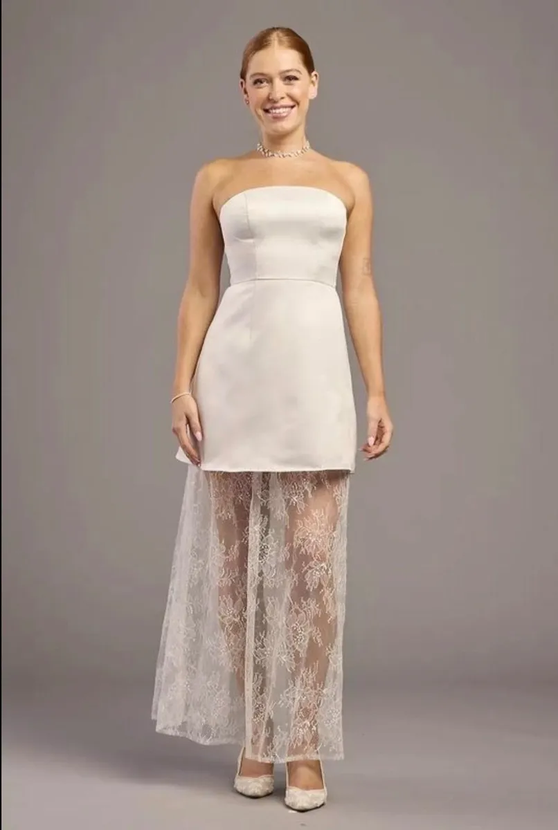 NEW Structured Lace Maxi Dress: Size 10 - Image 1