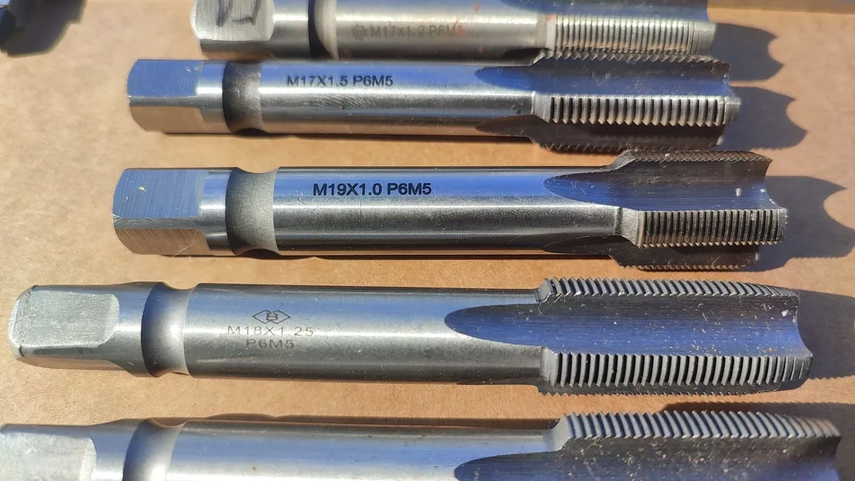 Lot of 5 Heavy Duty Metric Fine Taps Set HSS - Image 2
