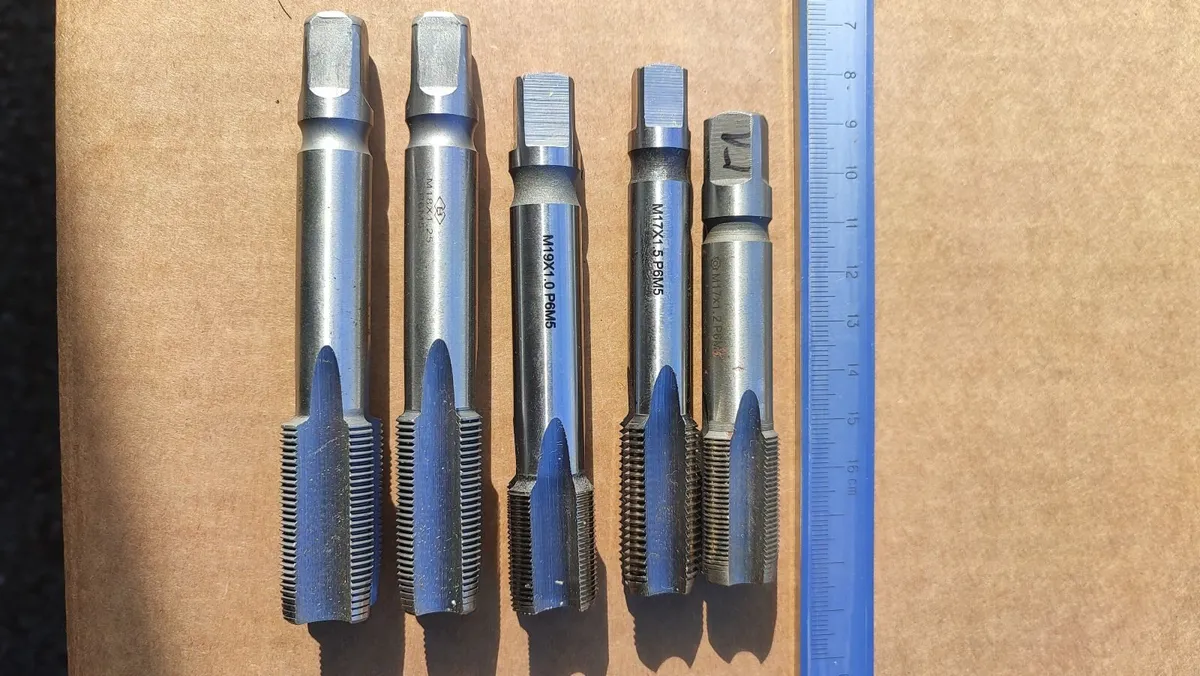Lot of 5 Heavy Duty Metric Fine Taps Set HSS - Image 3