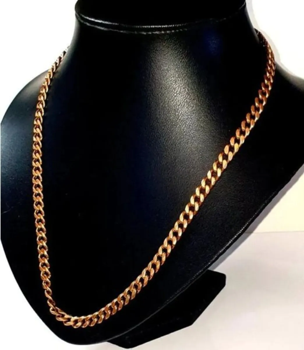 Heavy 9ct Gold Hallmarked Curb Chain - Image 4
