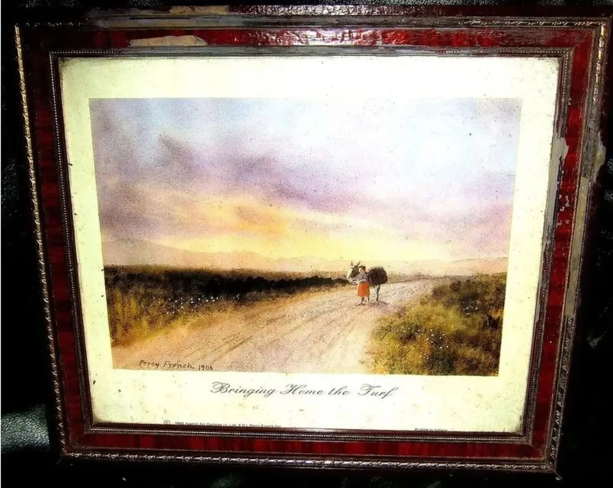 Vintage Framed Percy French Print - Image 1