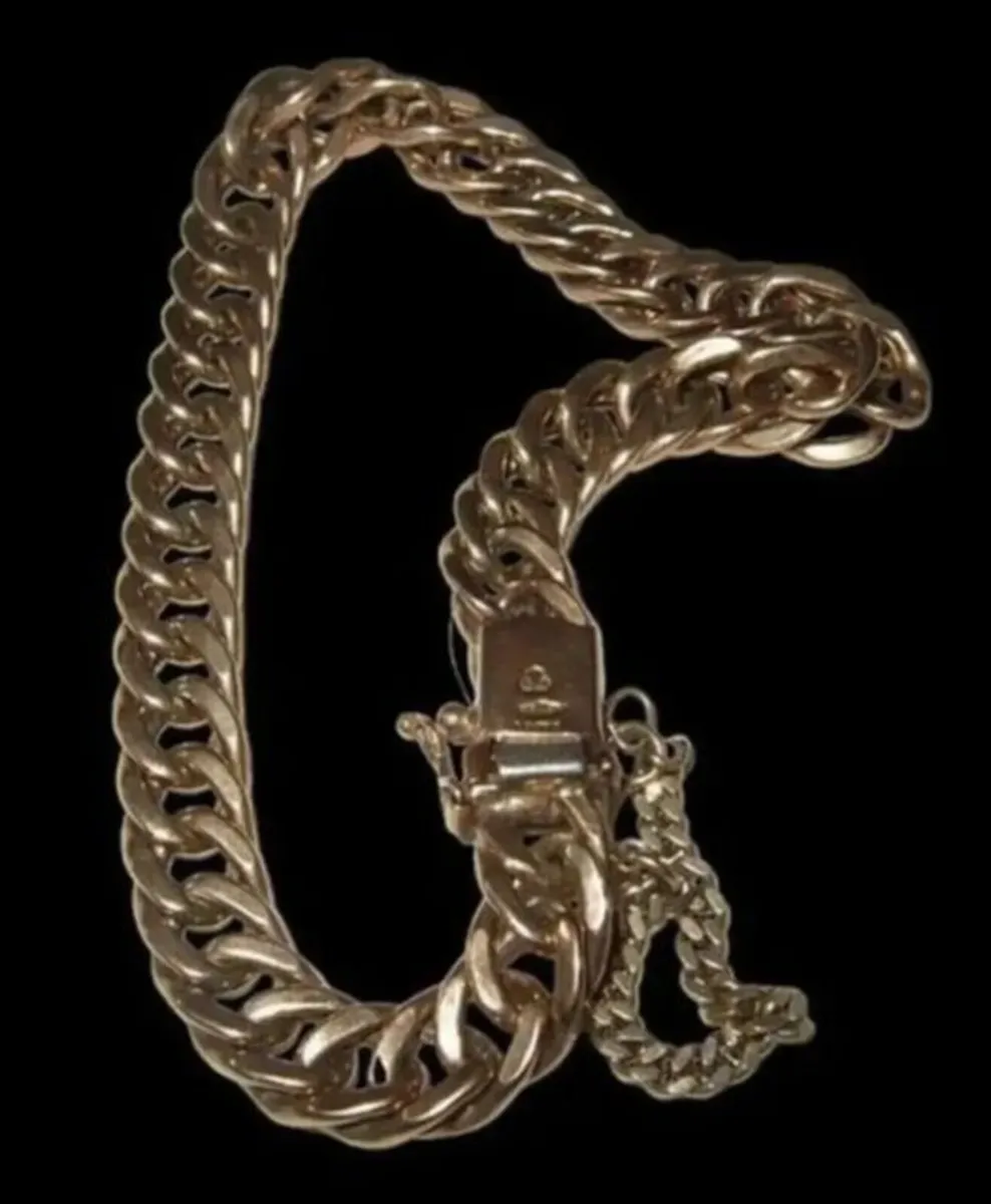 Vintage 9ct Hallmarked Gentlemans Bracelet - Image 3