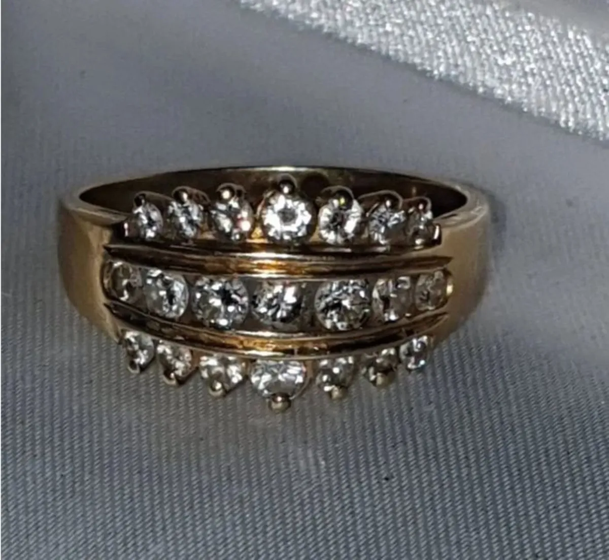 Vintage 18ct Gold & Diamond Ring - Image 3