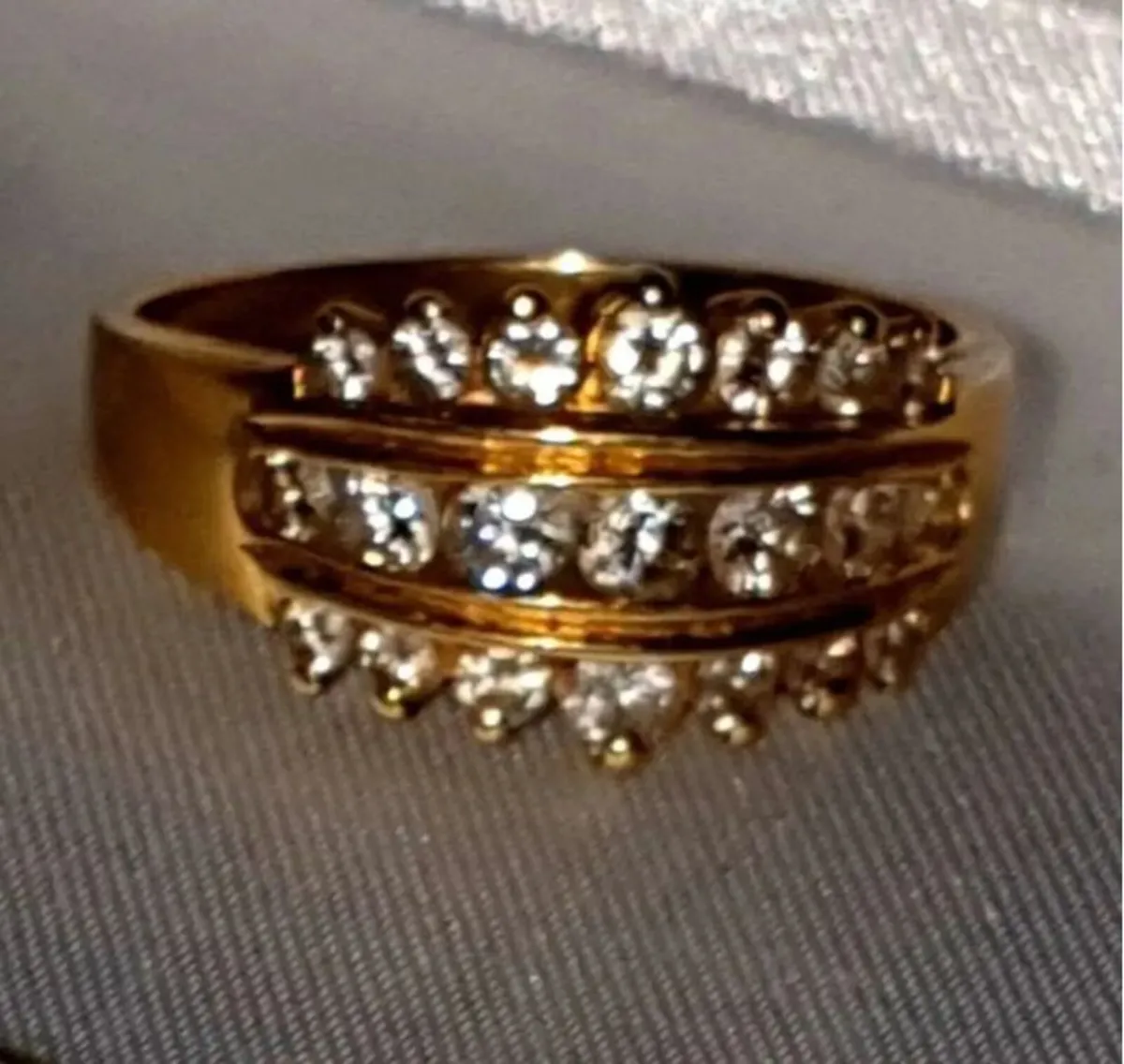 Vintage 18ct Gold & Diamond Ring - Image 4