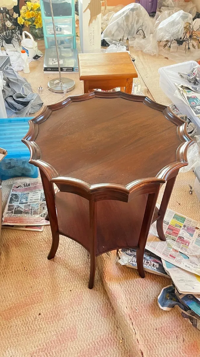 Mahogany Pie-Crust Occasional Table