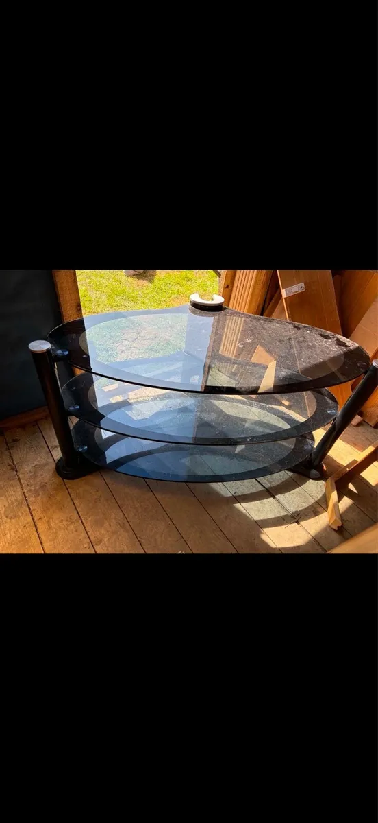 glass tv unit or coffee table - Image 1