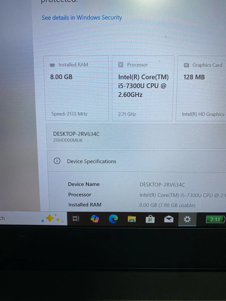 Lenovo T470 i5 pro 8/256 win 10 - Image 3