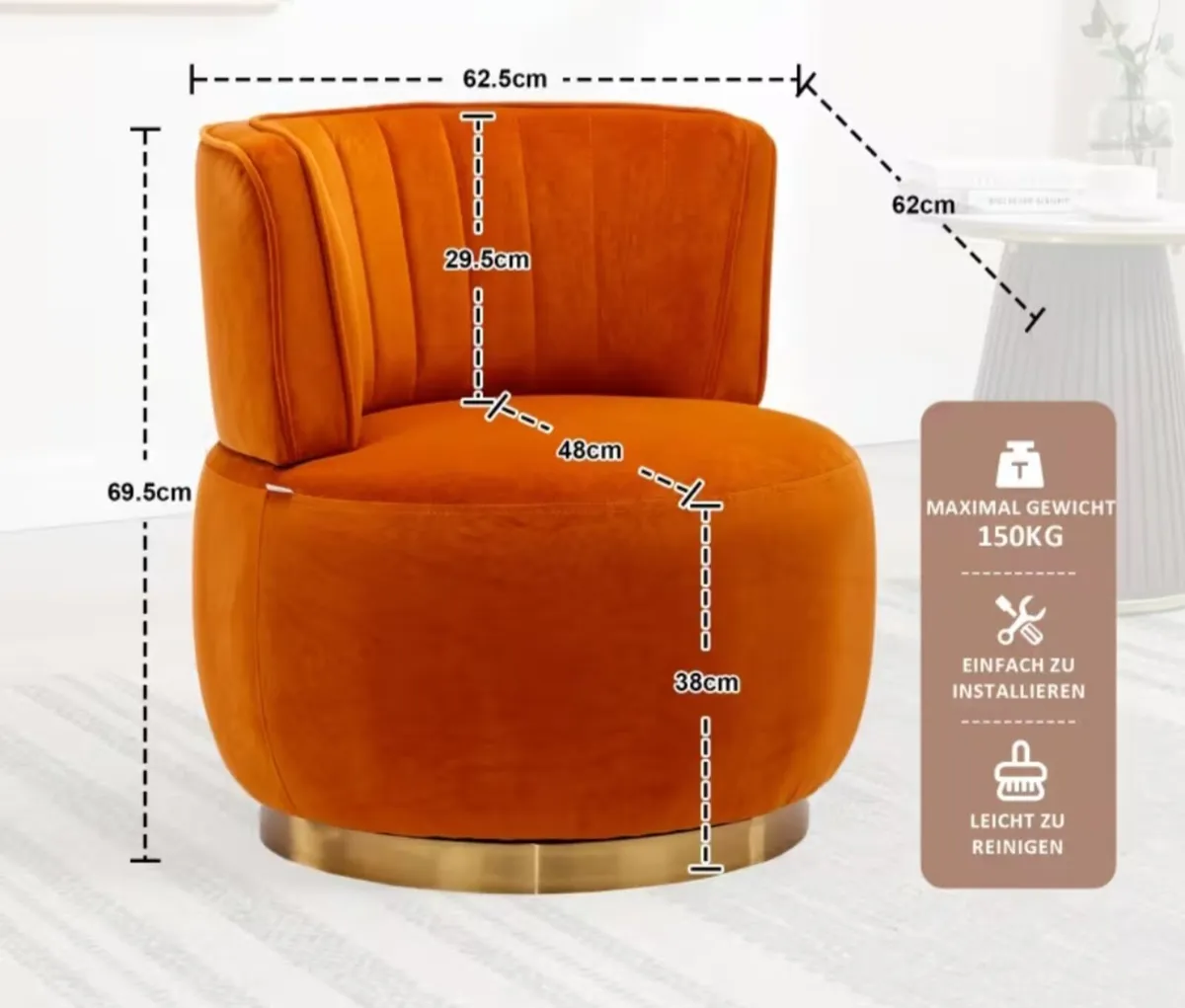 Swivel armchair - Image 3