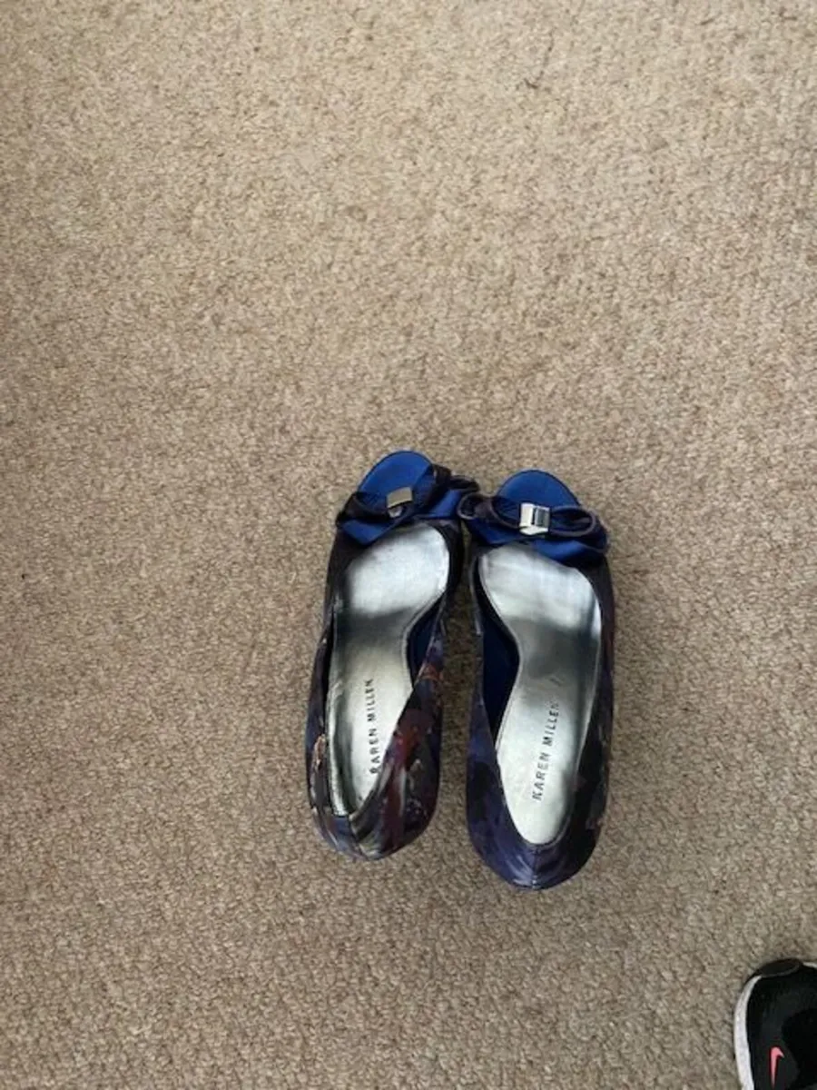 Karen Millen ladies high heel peeptoe shoes - Image 2