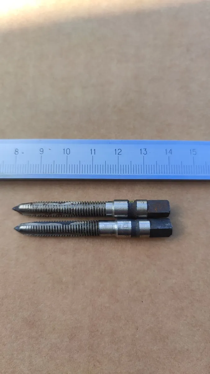 IN STOCK. Lot of 2 USSR M6 Fluteless Forming Taps