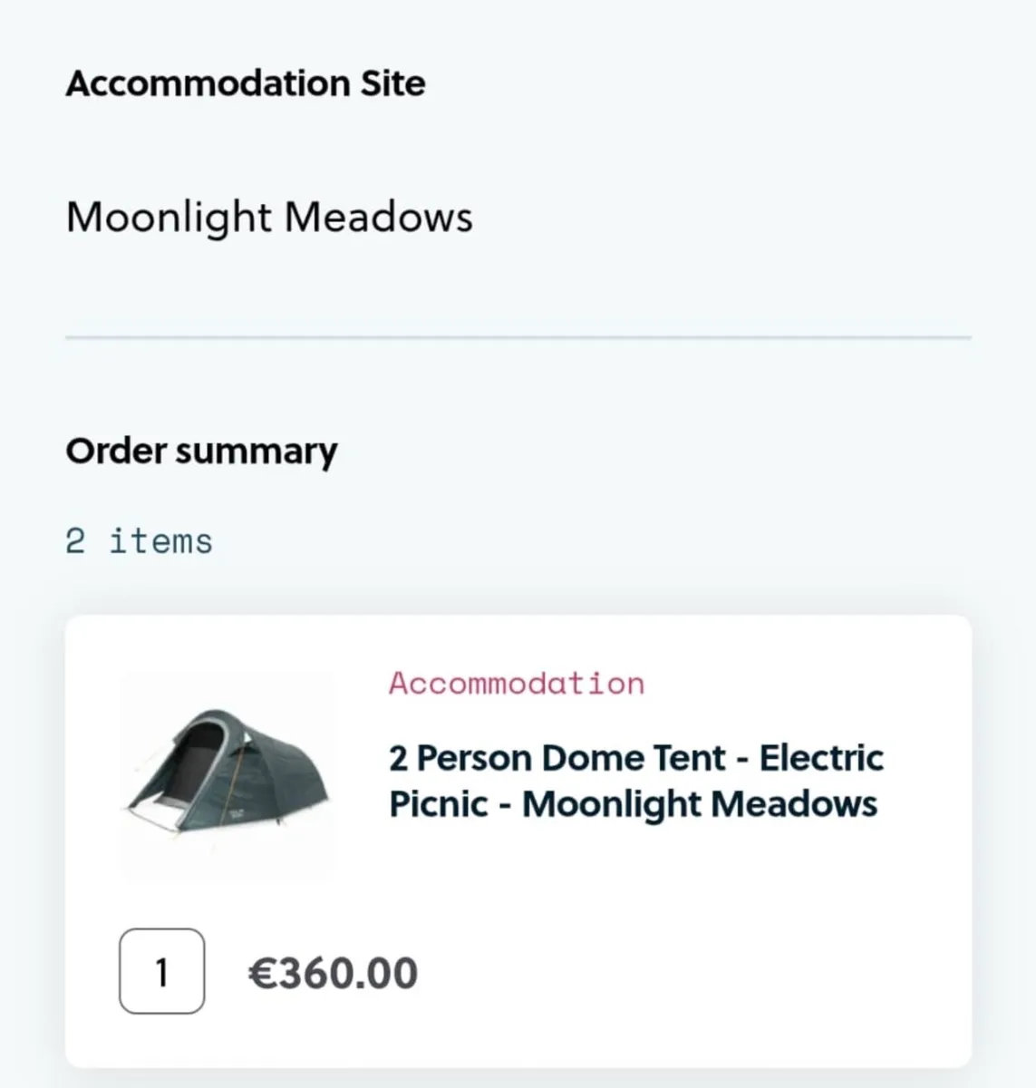 2 person tent EP