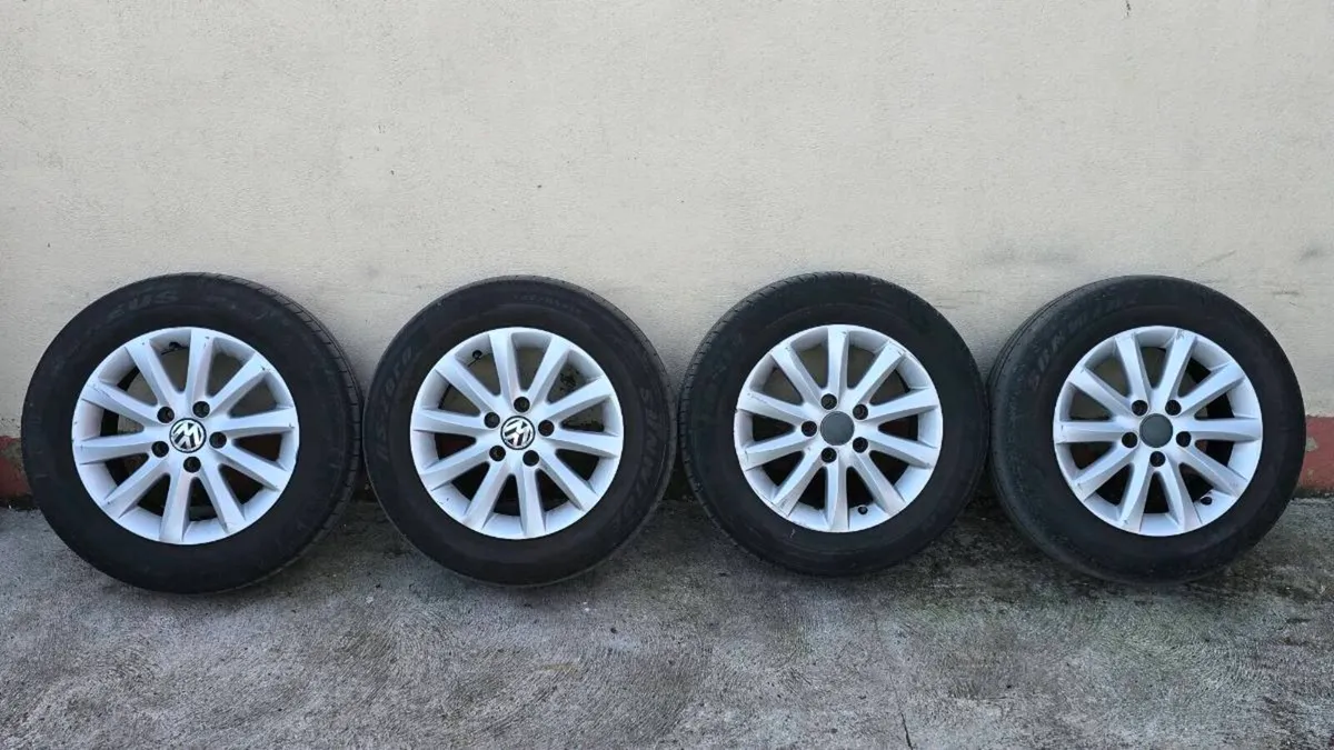15" Volkswagen Skoda Alloy Wheels 5x112 - Image 4