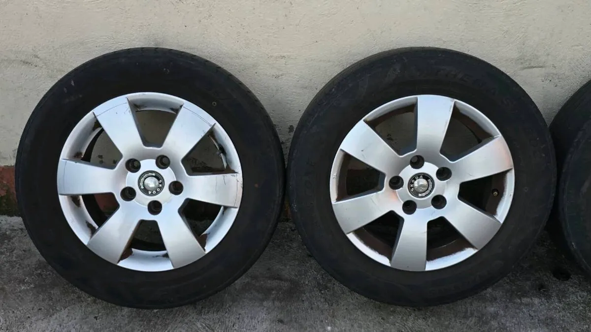 15" Volkswagen Skoda Alloy Wheels 5x112 - Image 2