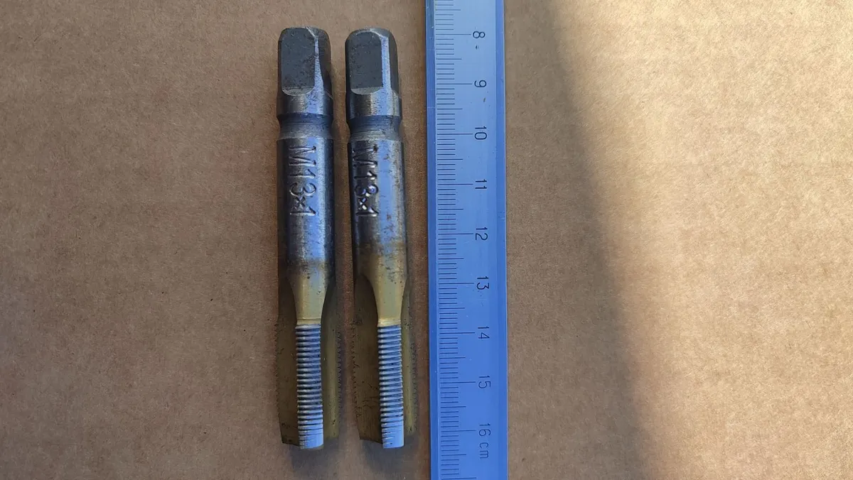 Lot of 2 Custom Reground M13 x 1.0 Metric Fine Tap