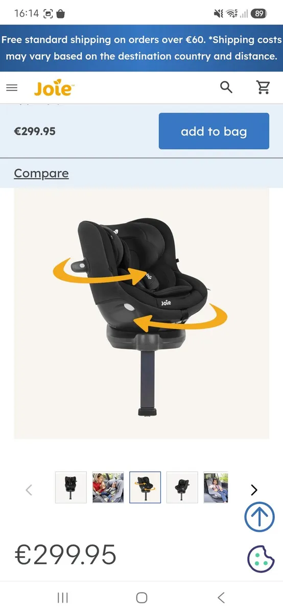 Joie i-Spin 360 carseat - Image 4