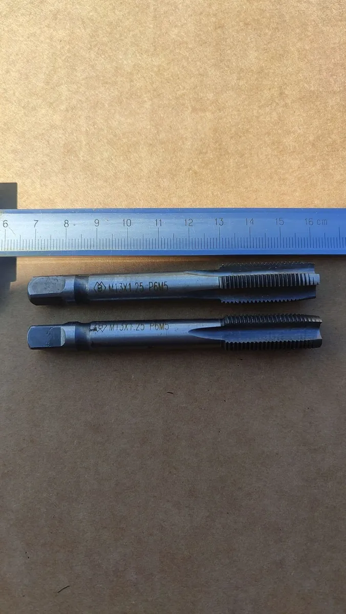 1pcs M13 x 1.25 Metric Fine Thread Tap HSS