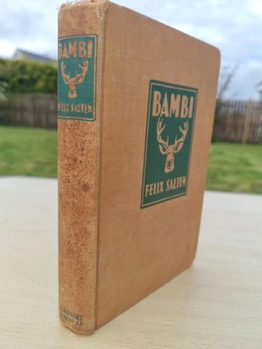 Bambi 1929 Hardcover Antique Book by Felix Salten - Image 3