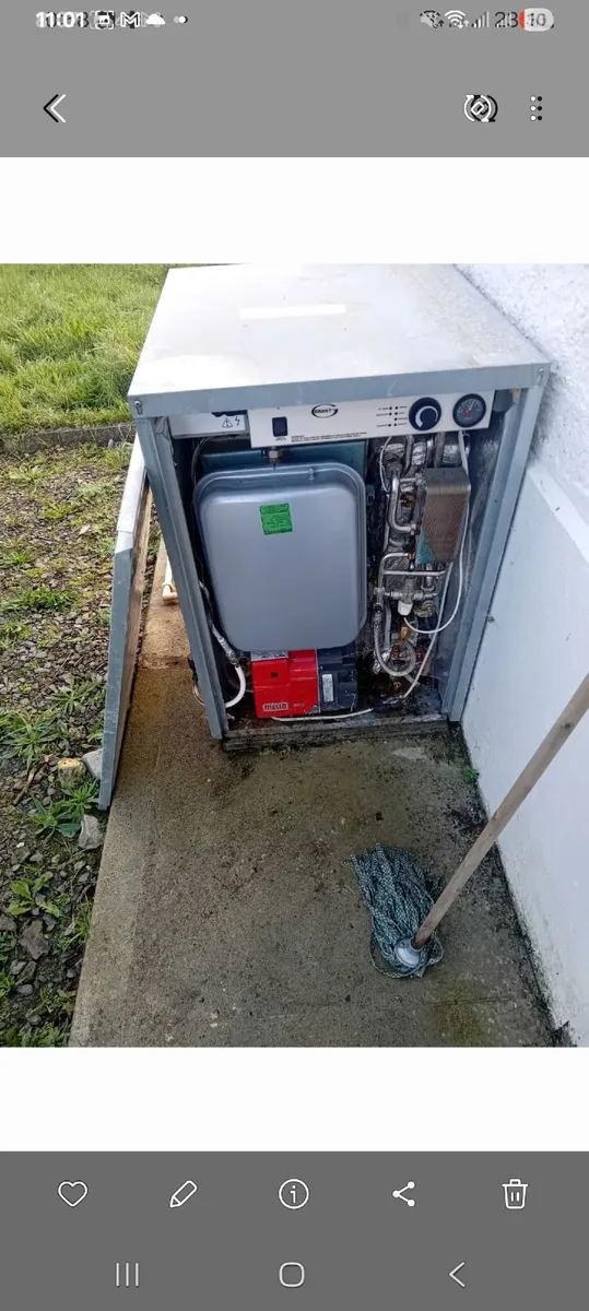 Grant vortex combi oil boiler/  new rdb burner