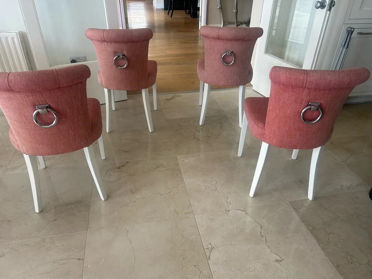Dining room chairs x 4 - Image 2