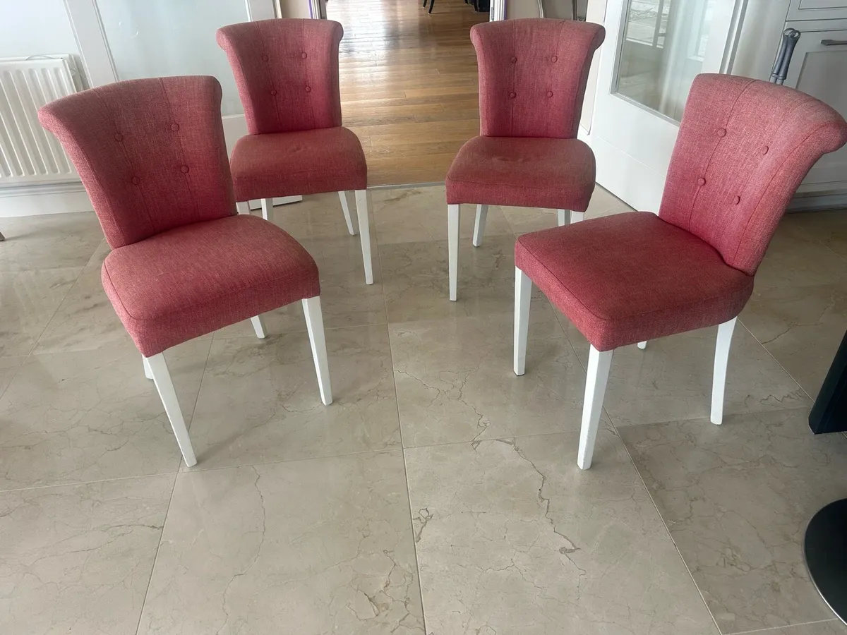 Dining room chairs x 4 - Image 3