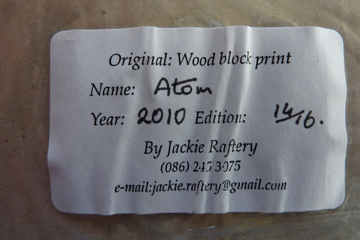Wood block print by Jackie Raftery - Image 2
