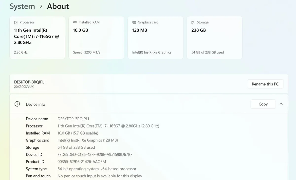 Lenovo Thinkpad L15 Laptop | i7 (11th gen) | 16GB - Image 4