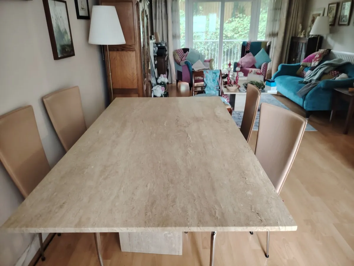 Travertine Dining Room set 2004 - Image 2