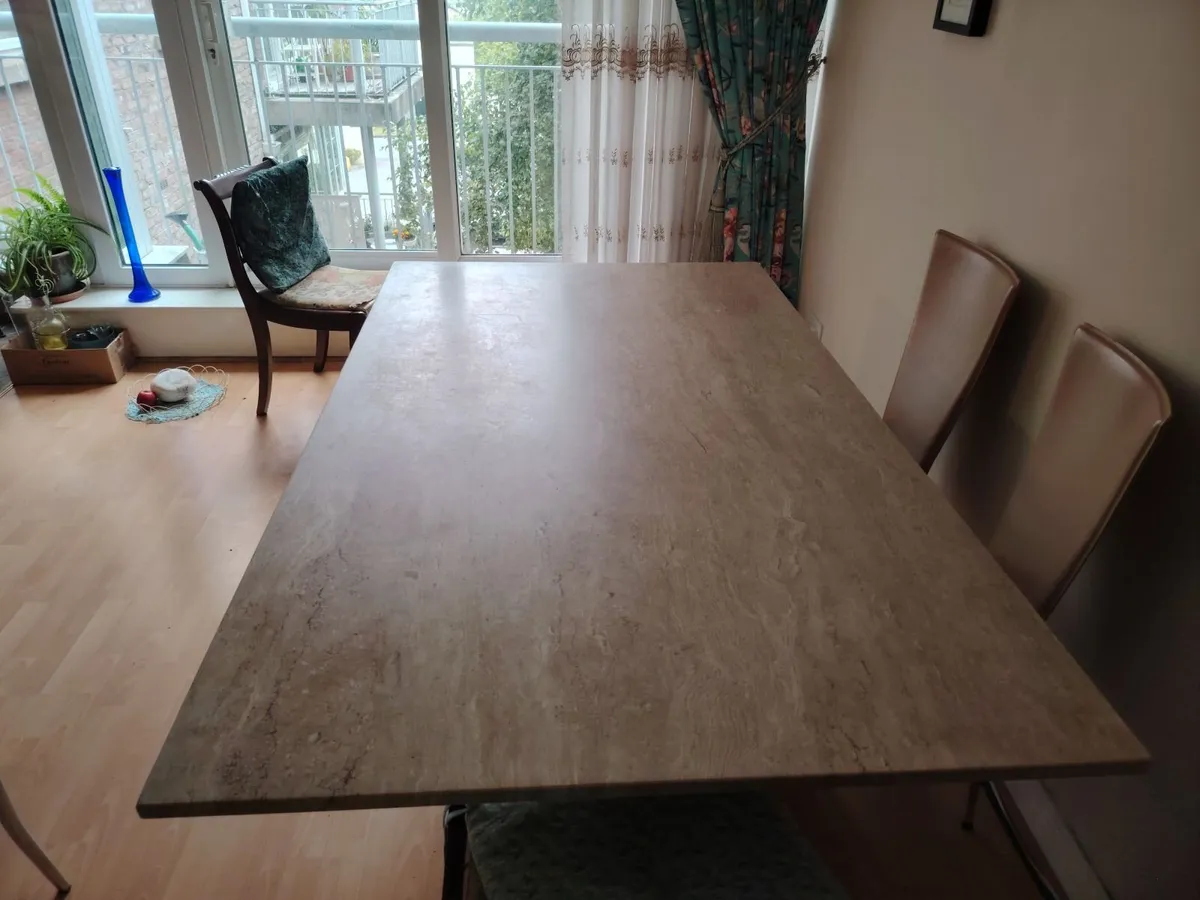 Travertine Dining Room set 2004 - Image 4