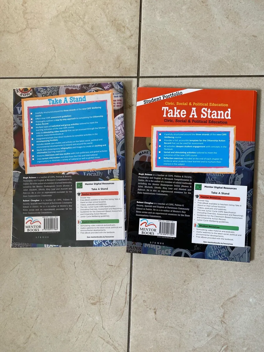 Junior Cycle CSPE Take A Stand Mentor Books - Image 3