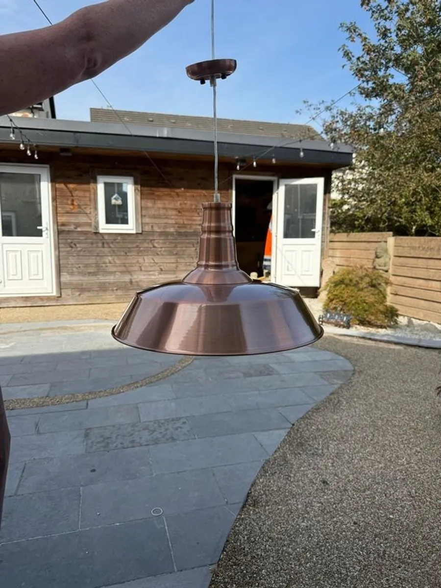 Copper ceiling light - Image 3