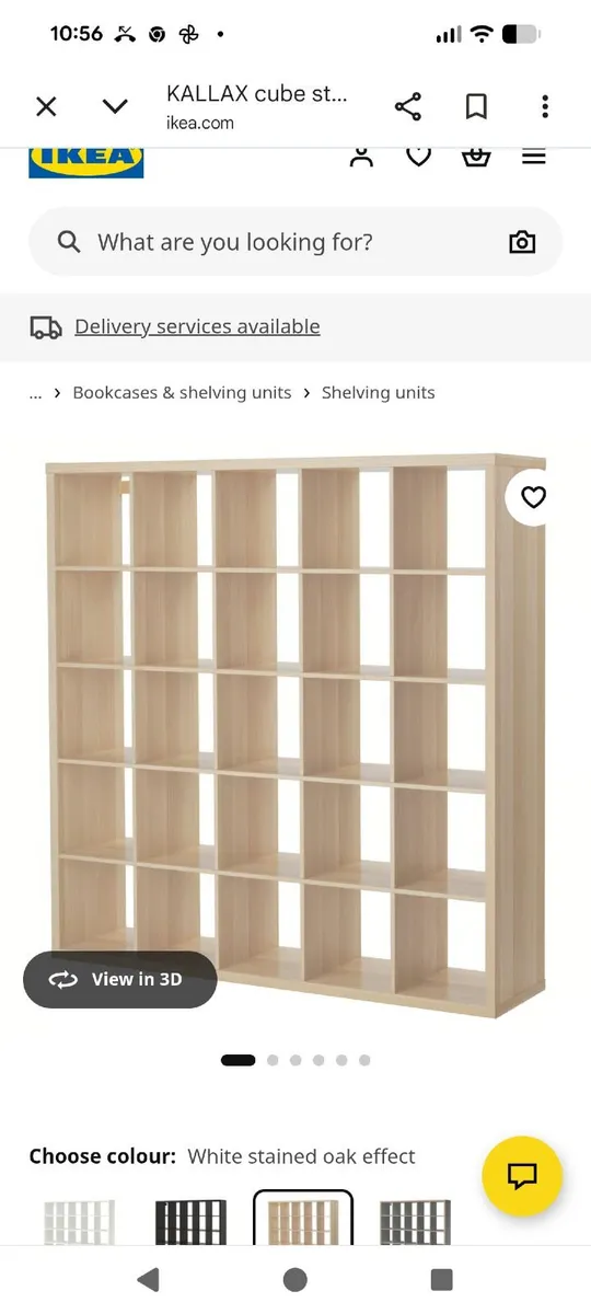 Large Ikea 5x5 Kallax shelving unit - Image 1
