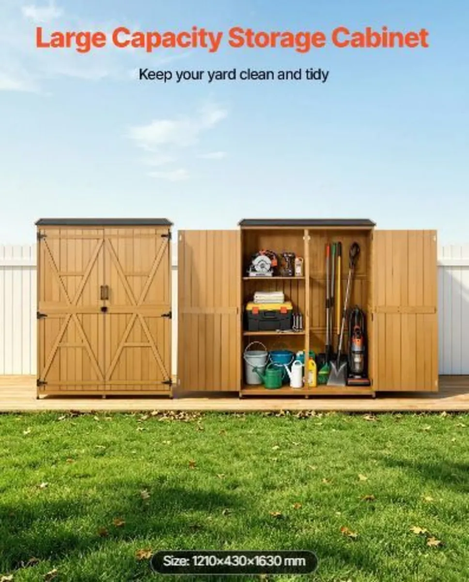 Outdoor Storage Shed, 125.5 x 162.5 cm - Image 2