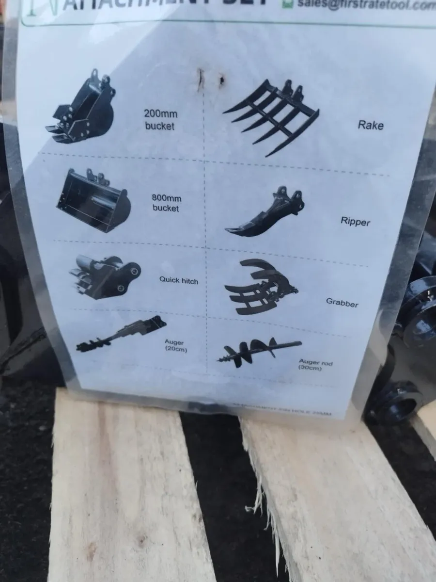 25mm pin mini digger attachment set - Image 1