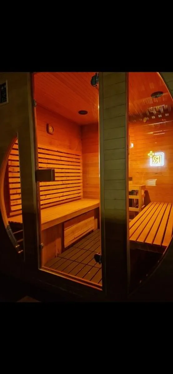 6 Person Traditional Finnish Sauna with Harvia Senator T9 stove - Image 1