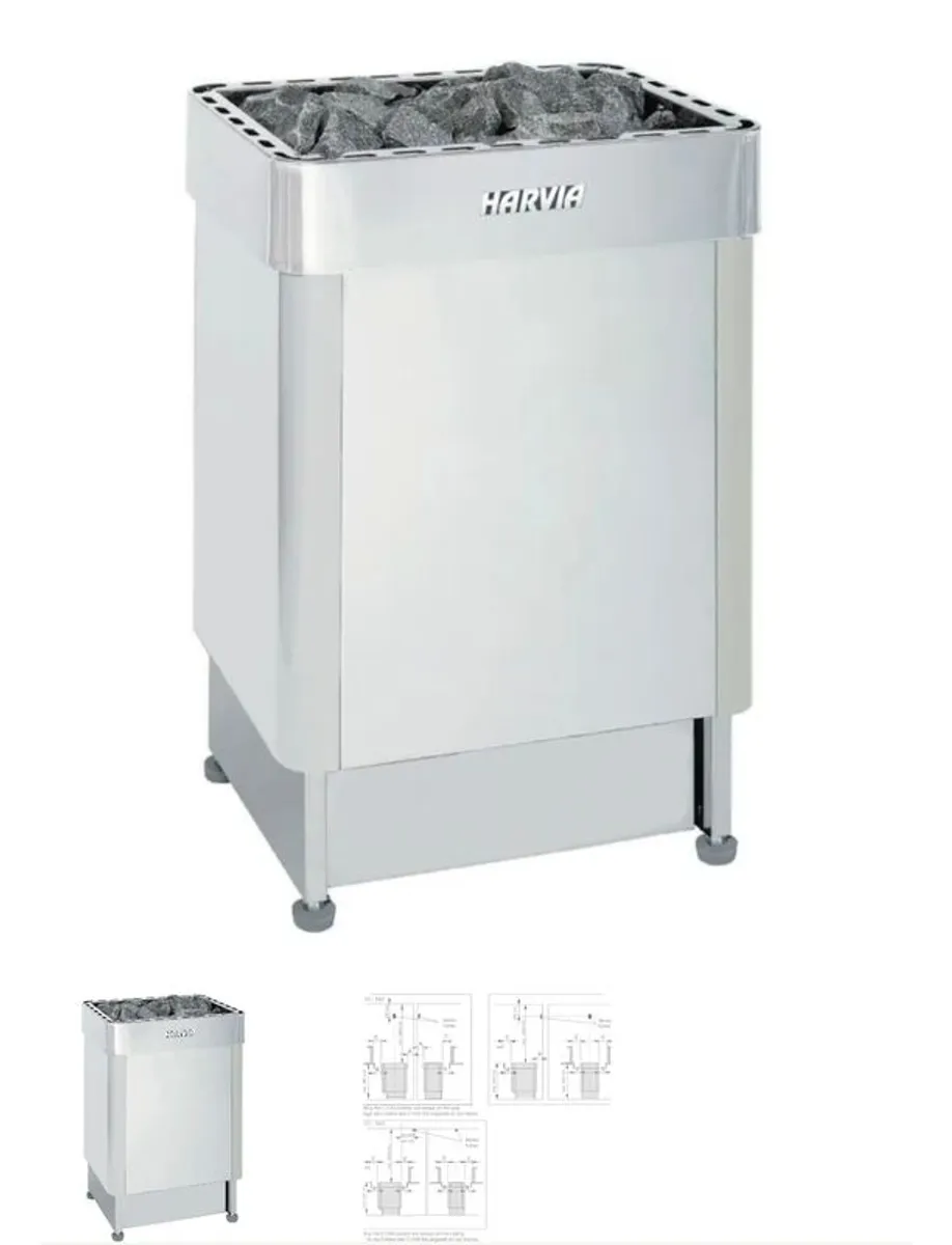 6 Person Traditional Finnish Sauna with Harvia Senator T9 stove - Image 3