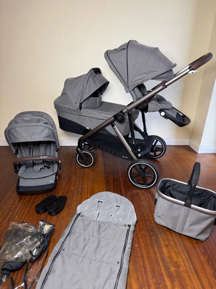 Cybex Gazelle s double twins pram buggy - Image 1